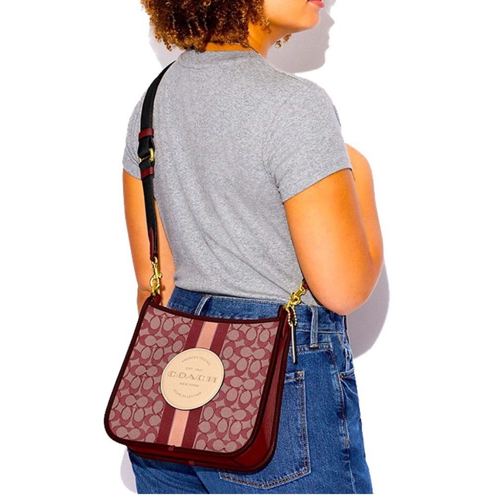 COACH Dempsey File Bag Signature Jacquard Print NEW Beautiful Coach Bag